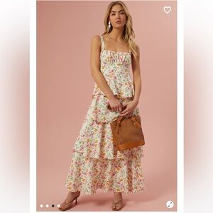 Altar’d State Zowie Tiered Floral Dress
